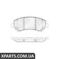 Колодки гальмові дискові Nibk PN2801
