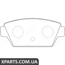 Комплект гальмівних колодок, дискове гальмо Nibk PN3110