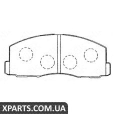 Комплект тормозных колодок дисковый тормоз Nibk PN3158