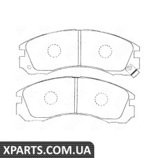 Колодки передні MITSUBISHI Nibk PN3233