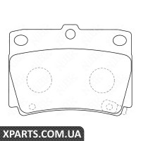 Колодки гальмівні без датчика Nibk PN3391