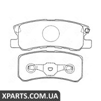 Колодки гальмові дискові Nibk PN3450