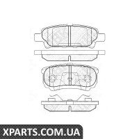 Колодки дискові гальмові Nibk PN3502