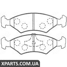 Колодки тормозные дисковые Nibk PN5108