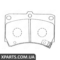 Колодки гальмові дискові Nibk PN5232