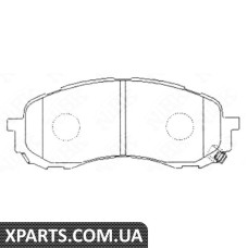 Комплект гальмівних колодок дискове гальмо Nibk PN7493