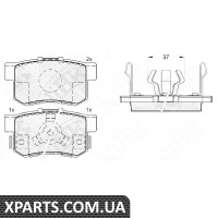 Колодки гальмівні без датчика Nibk PN8807