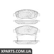 Колодки передні CR-V Nibk PN8808