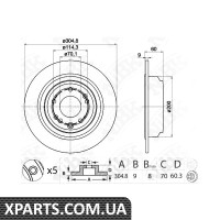 Диск гальмівний NIBK Nibk RN1407