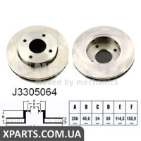 Гальмівний диск NIPPARTS J3305064