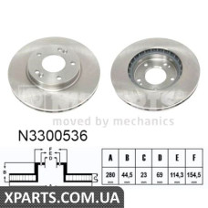Тормозной диск NIPPARTS N3300536