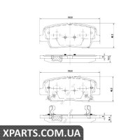 Гальмівні колодки, к-кт. NIPPARTS N3610312