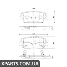 Гальмівні колодки, к-кт. NIPPARTS N3610312