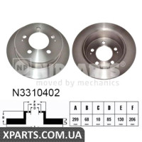 Гальмівний диск NIPPARTS N3310402