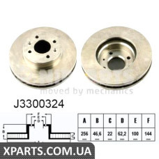 Гальмівний диск NIPPARTS J3300324