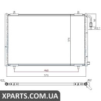 Радіатор кондиціонера Nissens 94392
