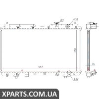 Радіатор Nissens 681021