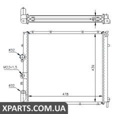 Радiатор Nissens 63854A