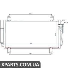 Радіатор кондиціонера Nissens 940032