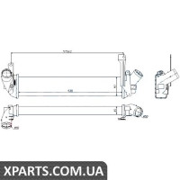 Інтеркулер NS KUBISTAR(03-)1.5 dCi(+)[OE 82 00 221 885] Nissens 96563