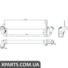 Интеркулер NS KUBISTAR(03-)1.5 dCi(+)[OE 82 00 221 885] Nissens 96563