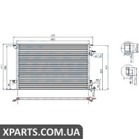 Радіатор кондиціонера Nissens 94598