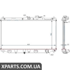 Радiатор Nissens 62279A