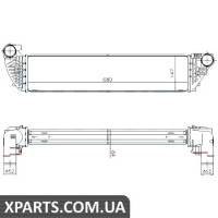 Інтеркулер RENAULT VEL SATIS (02-) 2.2 dCi Nissens 96418