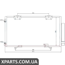 Радіатор кондиціонера Nissens 94833