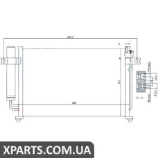 Радіатор кондиціонера Nissens 94647