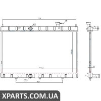 Радіатор Nissan Rogue / X Trail 14- Радіатор 2,5 16V Nissens 68789