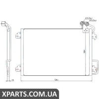 Радіатор кондиціонера Nissens 94572