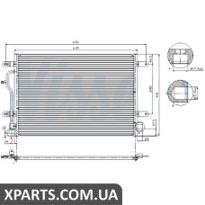 Радіатор кондиціонера Nissens 94665