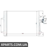 Радіатор кондиціонера Nissens 940044