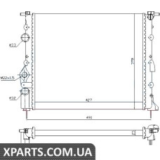 Радiатор Nissens 639371