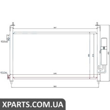 Радіатор кондиціонера Nissens 94875