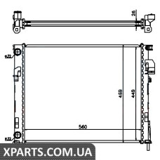 Радiатор Nissens 63025A