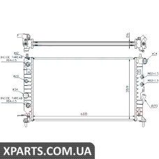 Радiатор Nissens 63078