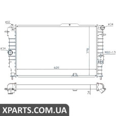 Радiатор Nissens 630631