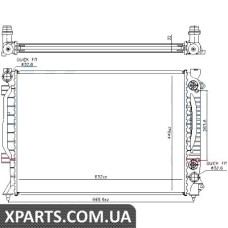 Радіатор Nissens 60423A