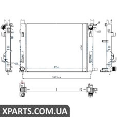 Радіатор Nissens 637624