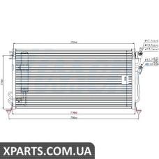 Радіатор кондиціонера Nissens 94748