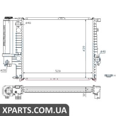 Радіатор Nissens 60743A