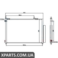 Радіатор кондиціонера Nissens 940062
