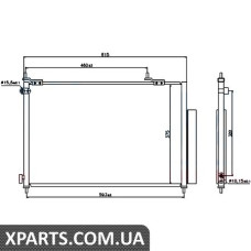 Радіатор кондиціонера Nissens 940062