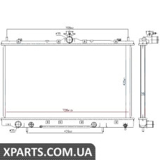 Радіатор Nissens 628975