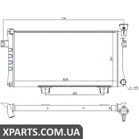 Радіатор Nissens 623556