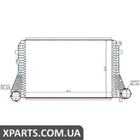 Інтеркулер SEAT ALTEA(04-)2.0 TFSi(+)[OE 1K0.145.803] Nissens 96715