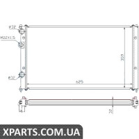 Радіатор Nissens 652551