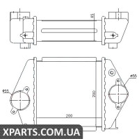 Інтеркулер MZ 6(02-)2.0 CDVi[OE RF5C-13-565] Nissens 96570